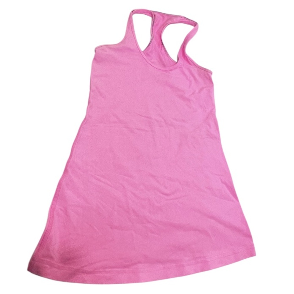 Lululemon Hot Pink Racerback Tank Top Built In Bra Size 6 - Picture 7 of 8
